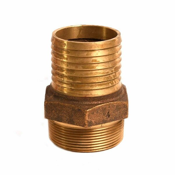 Thrifco Plumbing 2 Inch BRASS INSERT MALE ADAPTER 6522106